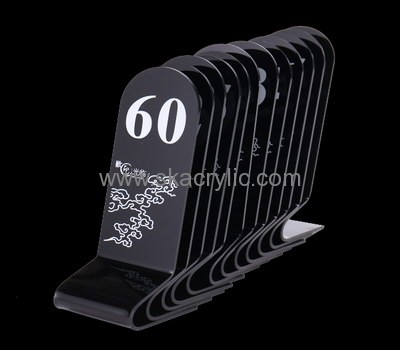 Customized acrylic table number holder SH-302