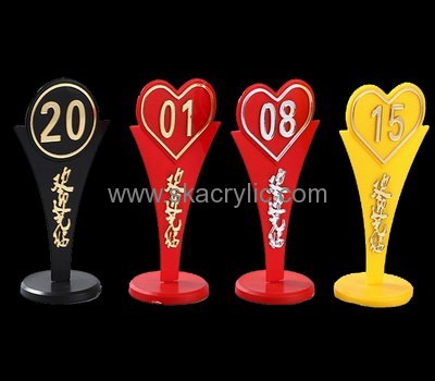 Customized acrylic table numbers SH-299