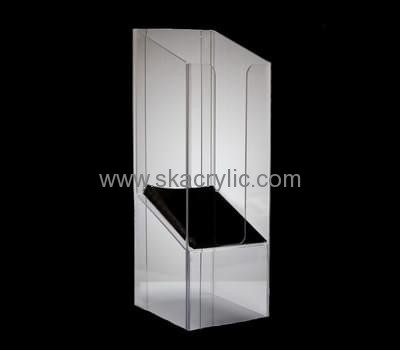 Acrylic supplier custom clear acrylic magazine holder BH-953