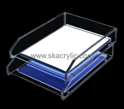 Plexiglass manufacturer custom acrylic fabrication document organizer BH-843