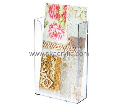 China acrylic manufacturer custom acrylic brochure display real estate flyer holders BH-477