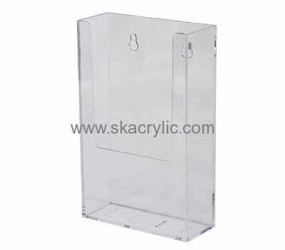 Custom clear acrylic 6 X 9 brochure document display holder wall BH-426