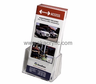 Custom acrylic plastic flyer brochures holders display racks BH-418