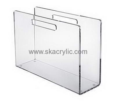 Custom lucite acrylic pamphlet magazine display holders BH-405