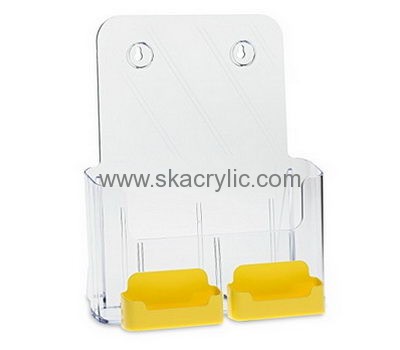 Custom acrylic wall pamphlet flyer display rack holder BH-394