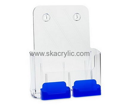 Custom acrylic plastic paper holder literature rack display for wall BH-389