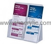 Custom acrylic plexiglass brochure standing holders for flyers BH-378