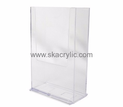 Custom plastic acrylic counter standing flyer brochure rack display BH-375