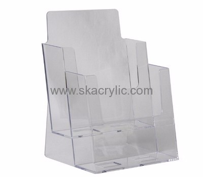 Custom acrylic plexiglass flyer stand catalog brochure holders BH-357