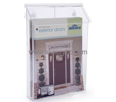 Custom acrylic sign display outdoor leaflet brochure holders wall mounted BH-352