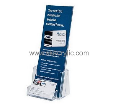 Custom acrylic wall mounted brochure leaflet flyer display racks BH-333