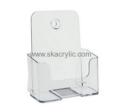 Custom acrylic poster display rack wall mount wall pamphlet holder acrylic brochure stands BH-306