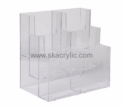 Customized clear brochure holder acrylic brochure stand plastic holders for brochures BH-301