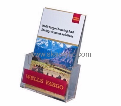 Custom acrylic wall mounted leaflet display racks brochure holder stand literature racks and displays BH-294