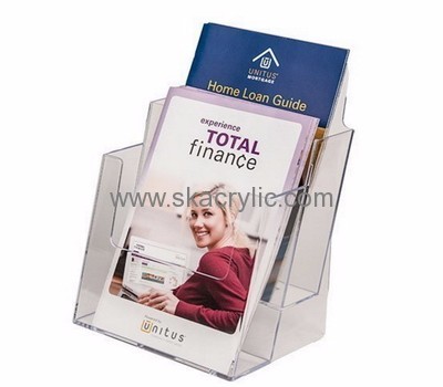 Custom acrylic literature stands brochure holders acrylic display holders literature rack wall mount BH-293