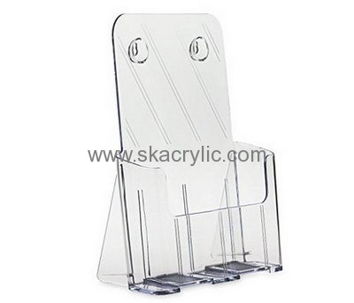 Customized clear brochure holders brochure wall display plastic flyer holder BH-288