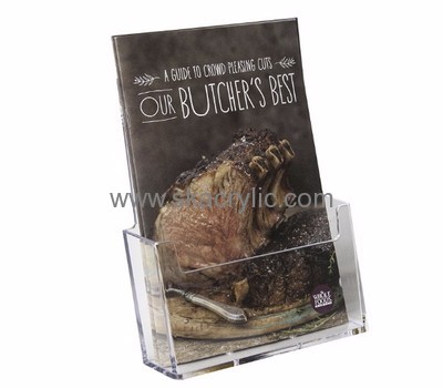 Custom acrylic menu holder pamphlet holders wall mount acrylic pamphlet holders BH-286