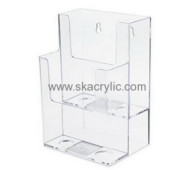 Custom acrylic magazine display stand literature holder acrylic brochure holders wall mount BH-282