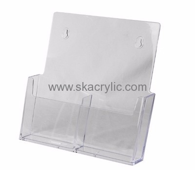 Custom acrylic brochure holder wall brochure wall holder acrylic literature display BH-275