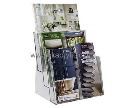 Custom acrylic clear literature display plastic display holders display racks BH-241