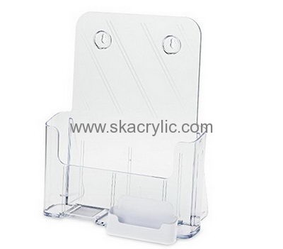 Custom acrylic flyer stands clear plastic brochure holders leaflet racks BH-239