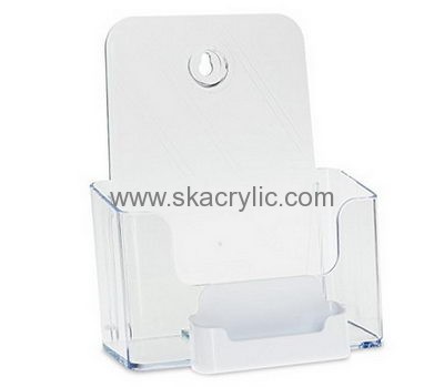 Custom acrylic wall mounted brochure holders plastic literature holder literature display racks BH-221