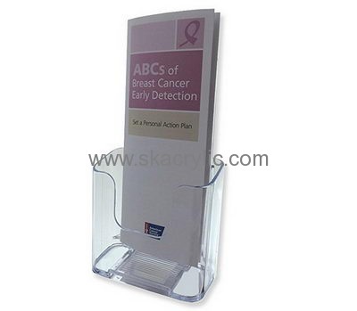 Custom clear plastic brochure holders literature display plastic literature holder BH-194