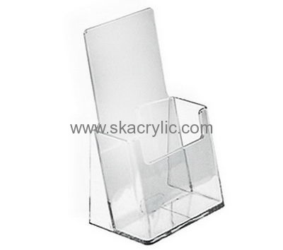 Custom acrylic clear brochure holder plastic brochure holders leaflet stands BH-189