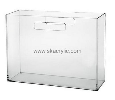 Custom design acrylic brochure holder clear holder file a4 plastic document holder BH-137