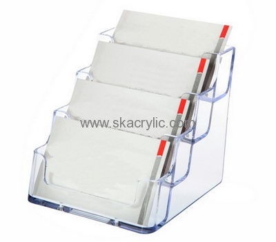 Hot selling acrylic card holder acrylic name card holder plastic business card holder BH-122