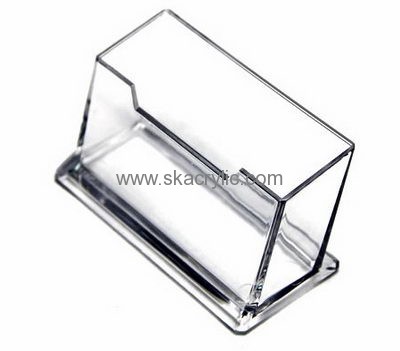 Customized acrylic table card holder plastic business card holder acrylic tent card holder BH-108