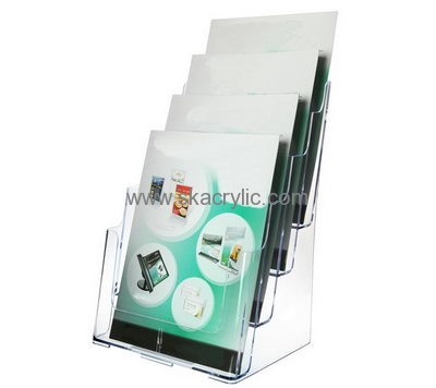 Wholesale acrylic brochure holder a4 clear file folder document holder acrylic a4 paper holder BH-086