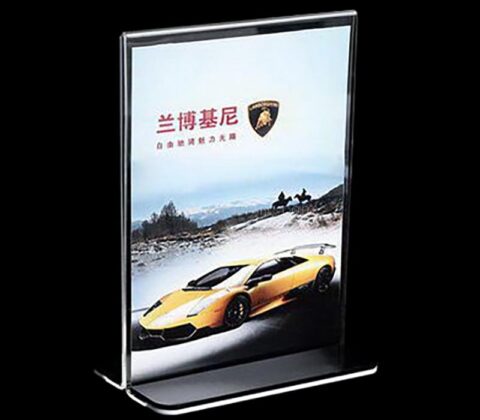 Wholesale custom acrylic counter top sign holder