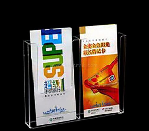 Wholesale custom acrylic wall 2 dividers brochure holders